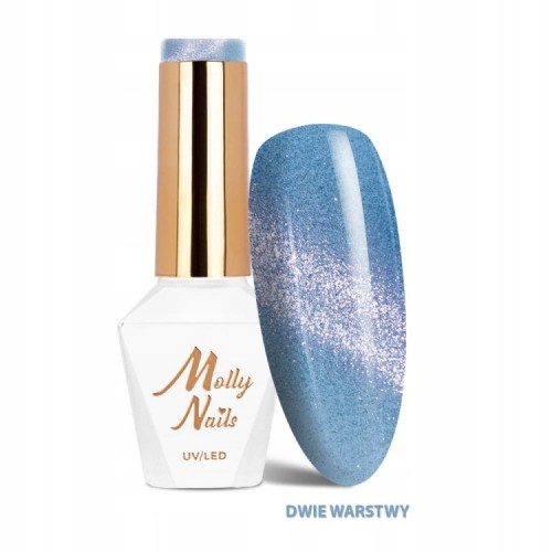 Molly Nails Lakier Hybrydowy Cat Eye Crystal Water 262 Mist z efektem kociego oka 8g