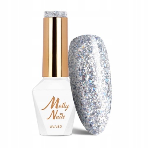 Molly Nails Lakier Hybrydowy Crushed Diamonds 531 Exclusive Moi Brokatowy 8g