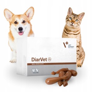 Vet Expert DiarVet Kapsułki Na Biegunkę Dla Psa I Kota 30 sztuk
