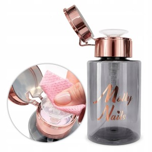AlleLac Czarny Dozownik Butelka z Pompką na Płyny Cleaner i Aceton 200ml