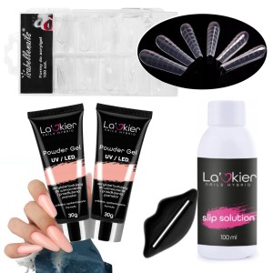 La'kier Zestaw Akrylożel Do Przedłużania Paznokci Musk 2x30ml Liquid