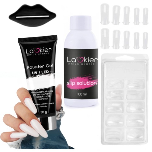 La'kier Zestaw Akrylożel Do Przedłużania Paznokci Natural 30ml Liquid