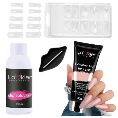 La'kier Zestaw Akrylożel Do Przedłużania Paznokci Nude 30ml Liquid
