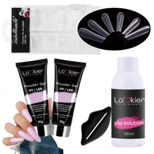 La'kier Zestaw Akrylożel Do Przedłużania Paznokci Wild Orchid 2x30ml Liquid