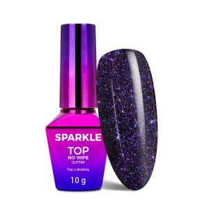 Molly Nails Crystal Glass Top No Wipe Sparkle Zodiac Brokatowy Top Bez Przemywania 10g