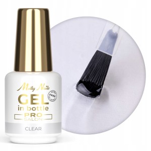 Molly Nails Żel Budujący z Pędzelkiem Gel in Bottle Clear 15g