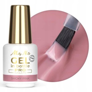 Molly Nails Żel Budujący z Pędzelkiem Gel in Bottle Smoky Pink 15g