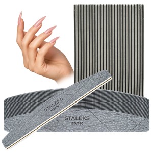 Staleks Pilnik do paznokci mineralny Łódka Półksiężyc Smart 150/180 50 sztuk