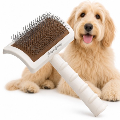 Blovi Exclusive Slicker Brush Pudlówka z Długimi Pinami 18mm Kaszmirowa