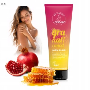 OnlyBio Body in Balance Peeling do ciała wygładzający Granat i Miód 200ml