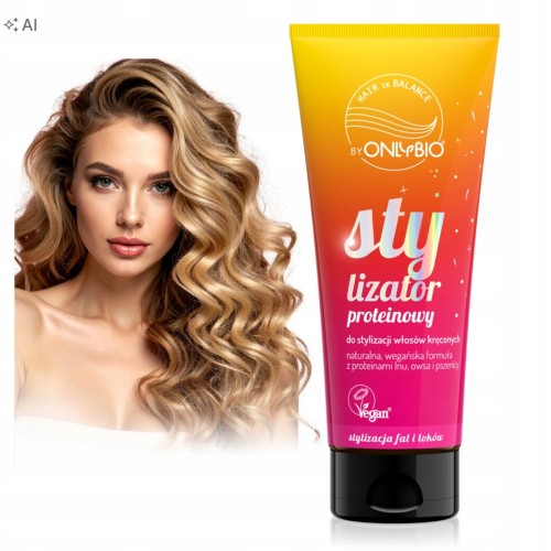 OnlyBio Hair in Balance Stylizator proteinowy do fal i loków 200ml