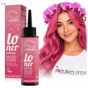 OnlyBio Hair in Balance Toner arbuzowy do włosów różowy 100ml