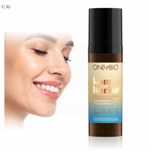 OnlyBio Kombucha Żelowe serum punktowe do twarzy na niedoskonałości 15ml