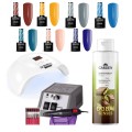 SunOne Zestaw do Manicure Hybrydowego 7x Lakier Lampa Frezarka Balsam 02.jpg