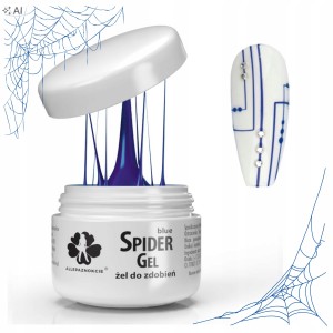 Allepaznokcie Spider Gel do Zdobień Paznokci Niebieski 3ml