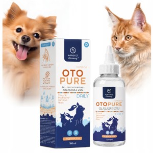 Hippovet Otopure Daily żel do codziennej pielęgnacji uszu psa i kota 100 ml