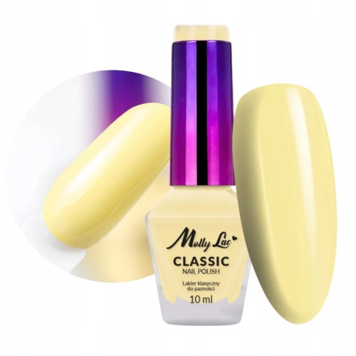 Molly Lac Classic Nail Polish Lakier klasyczny do paznokci Żółty 01 10 ml