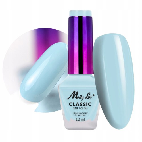 Molly Lac Classic Nail Polish Lakier klasyczny do paznokci Niebieski 02 10 ml