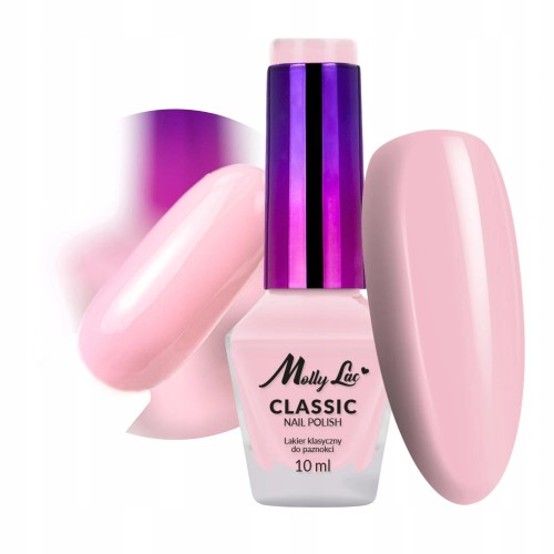 Molly Lac Classic Nail Polish Lakier klasyczny do paznokci Różowy 04 10 ml
