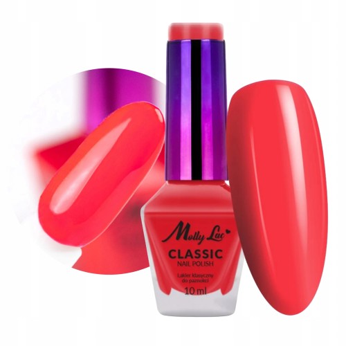 Molly Lac Classic Nail Polish Lakier klasyczny do paznokci Czerwony 12 10 ml