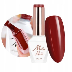 Molly Nails The Trend Edit Lakier hybrydowy burgundowy Burgundy Edit 301 8 g
