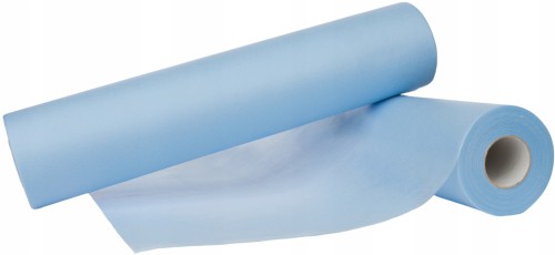 Careprox Podkład ochronny bibułowo-foliowy w rolce 3 warstwy 50x30 niebieski