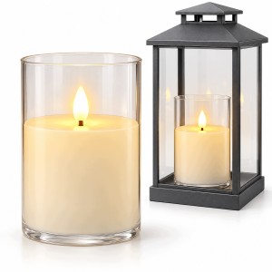 Wkład do zniczy LED walec tuba z płomieniem 10cm
