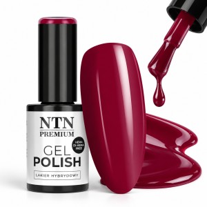 NTN Premium Lakier Hybrydowy Do Paznokci 570 Bordowy Bordo Limited Edition 5g