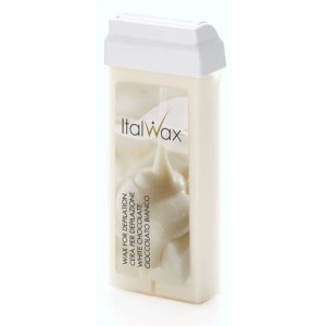 ItalWax White Chocolate - aromatyczny wosk z dwutlenkiem tytanu do depilacji w rolce 100ml