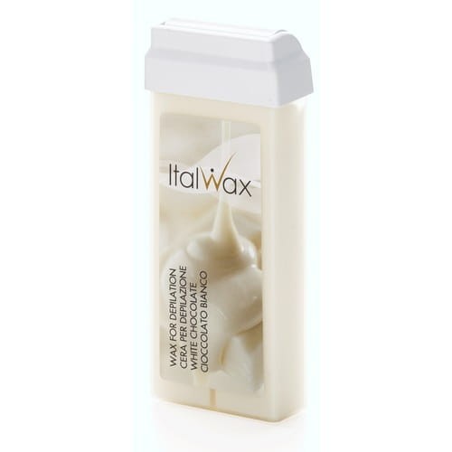 ItalWax White Chocolate - aromatyczny wosk z dwutlenkiem tytanu do depilacji w rolce 100ml
