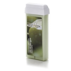 ItalWax Olive - aromatyczny wosk z dwutlenkiem tytanu do depilacji w rolce 100ml