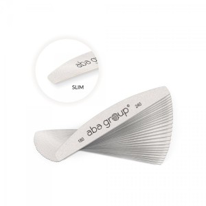 Aba group 25x Pilnik półksiężyc łódka szary zebra slim, gradacja 180/240