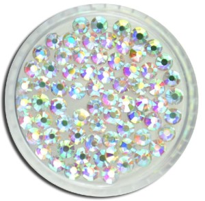 Cyrkonie szlifowane 50 sztuk SS6 AB (opalizujące) - akcesoria do zdobień na lakier hybrydowy, żel i akryl