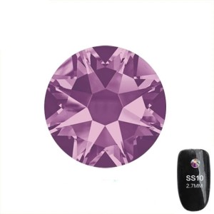 Cyrkonie szklane szlifowane Tanzanite SS10 50 sztuk